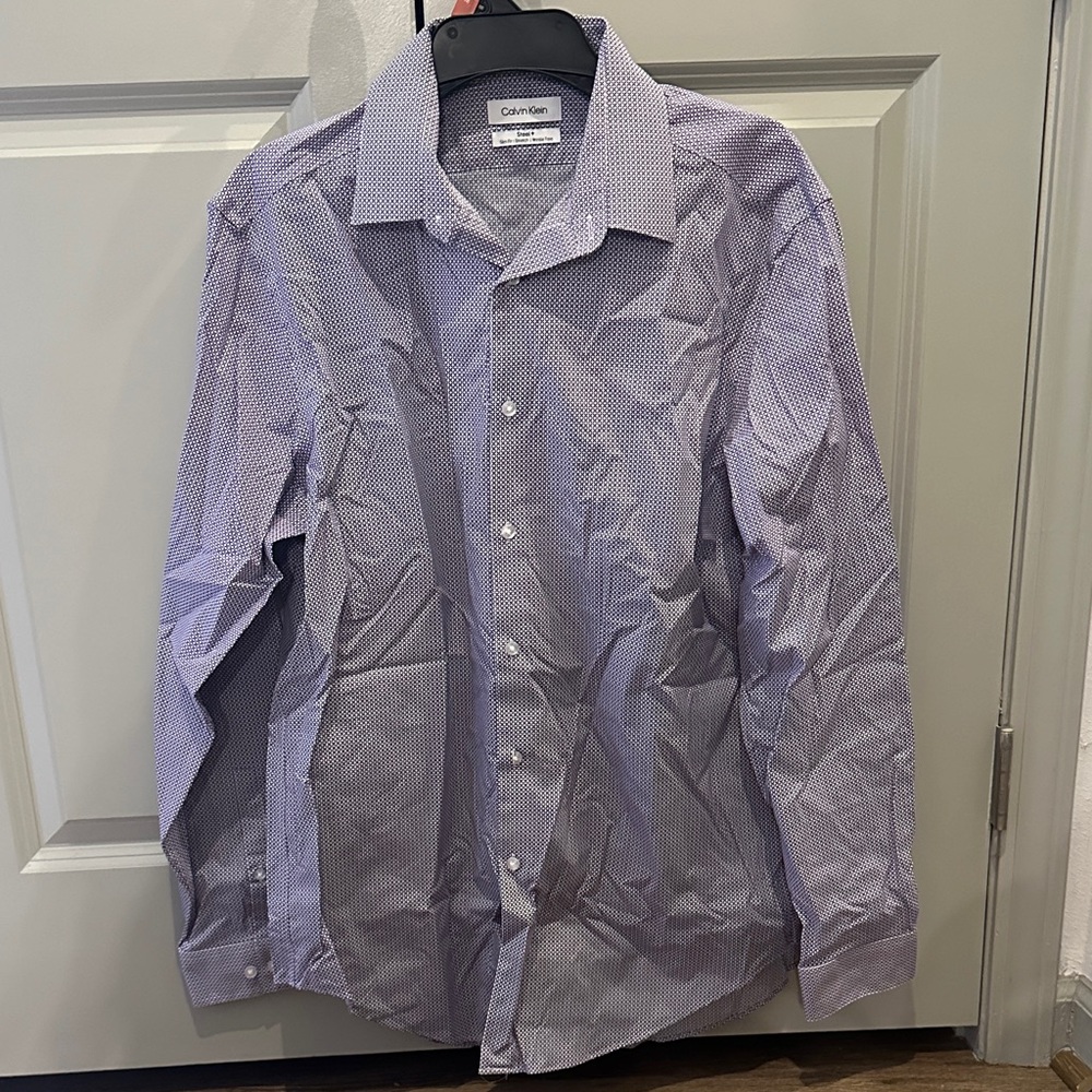 Calvin Klein Men's Lavender Shirt Jacket